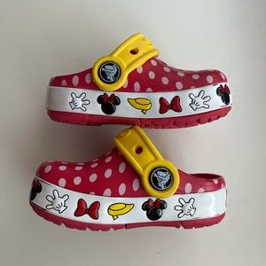 Crocs, light up, Minnie Mouse, Toddler Size 5